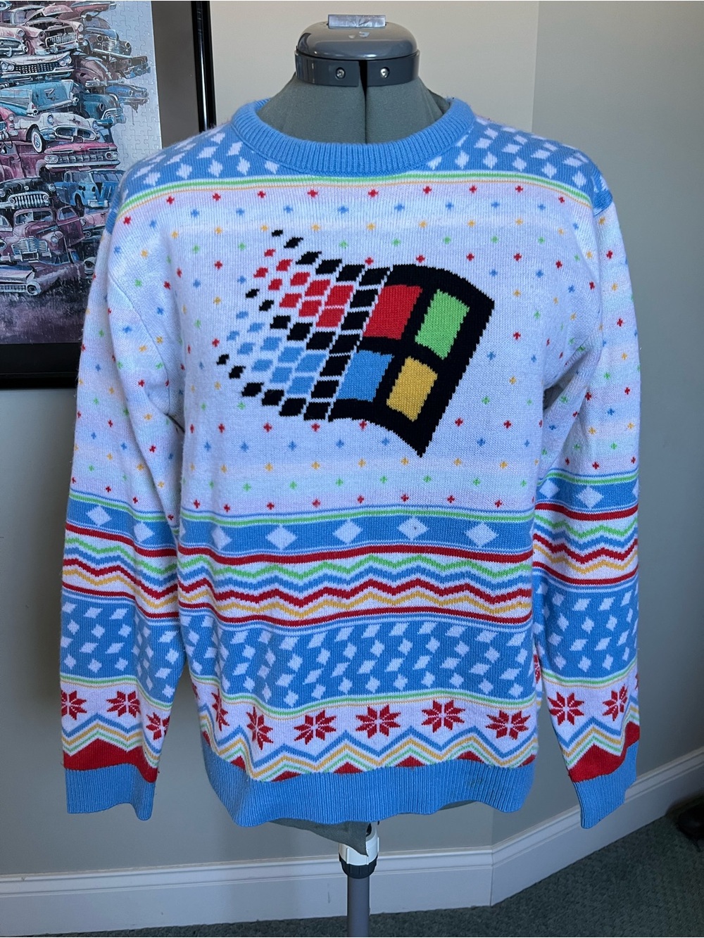 vintage Microsoft Windows L Christmas sweater Halloween costume  men’s or womens